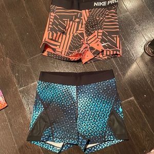 Lot of two Running/workout shorts Nike pro gently used